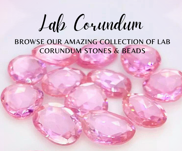 Natural Lab Corundum Gemstones for Jewelry